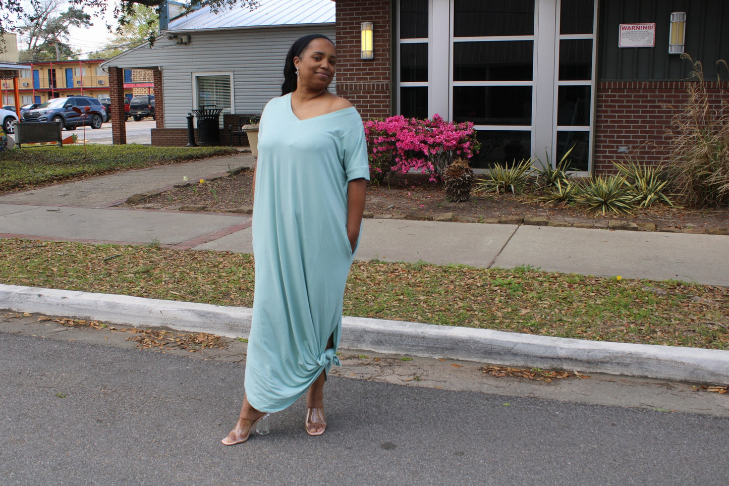 Lela Maxi Dress (Dusty Green)