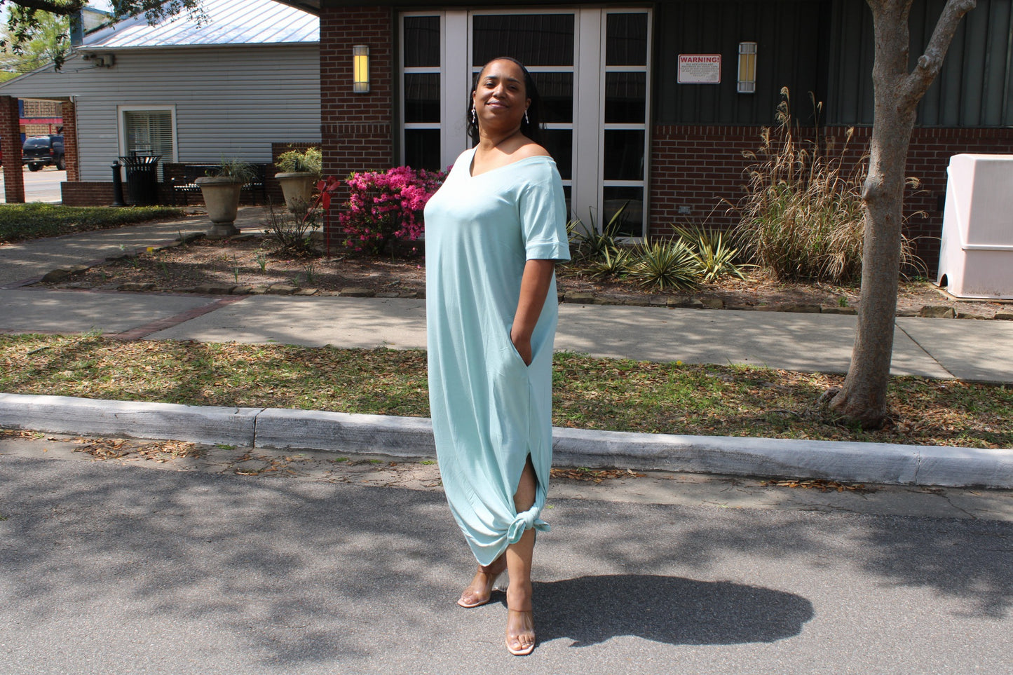 Lela Maxi Dress (Dusty Green)