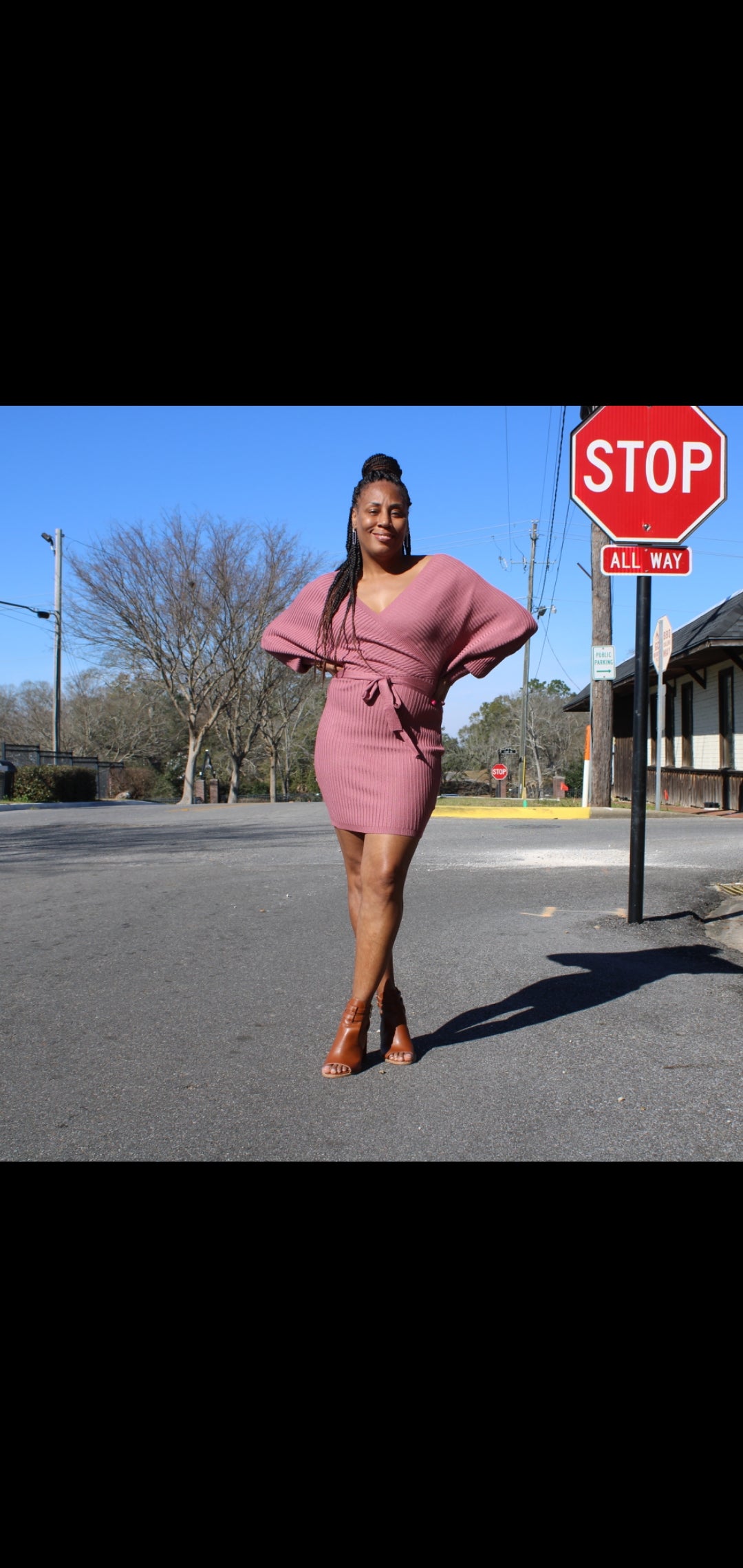 Mauve Sweater Dress