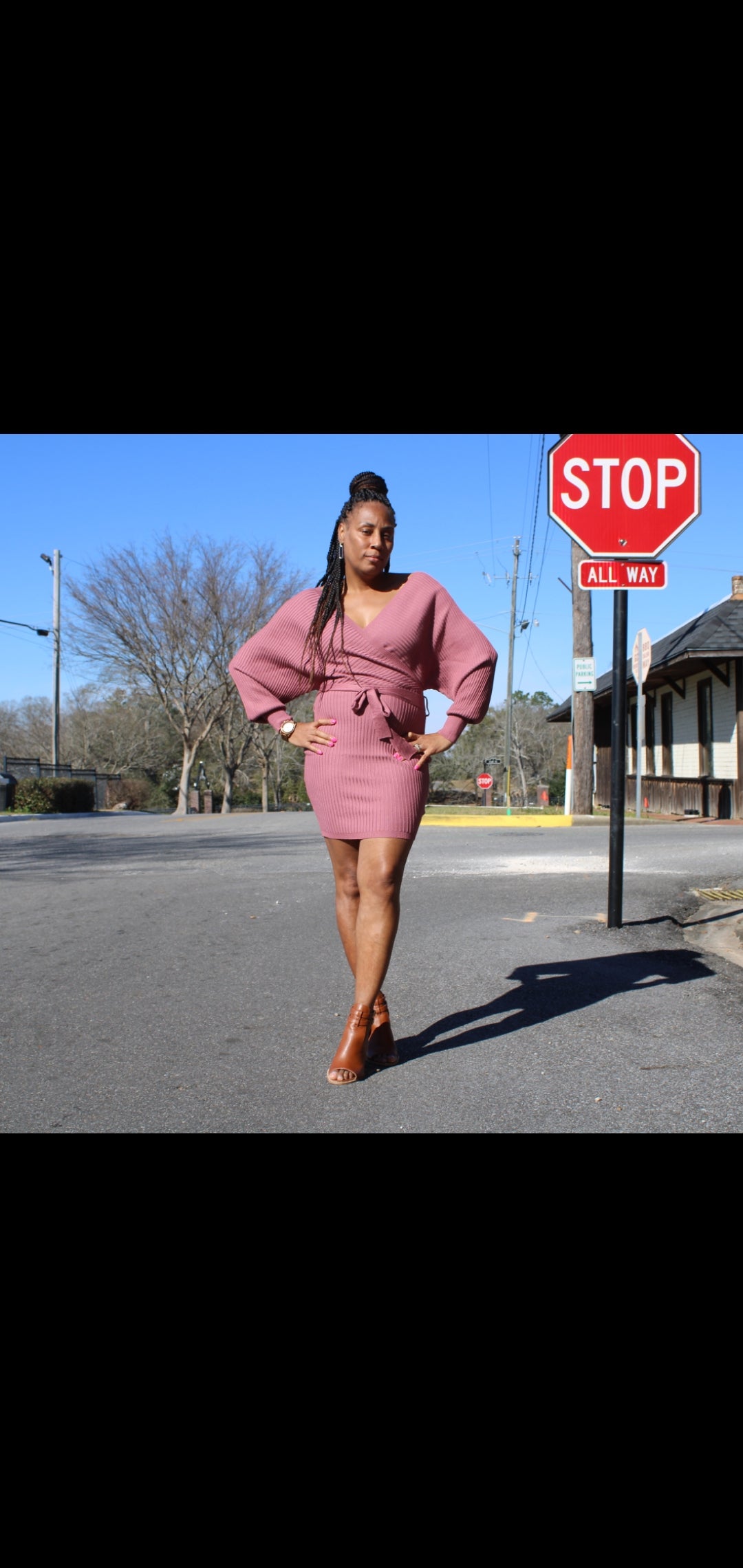 Mauve Sweater Dress