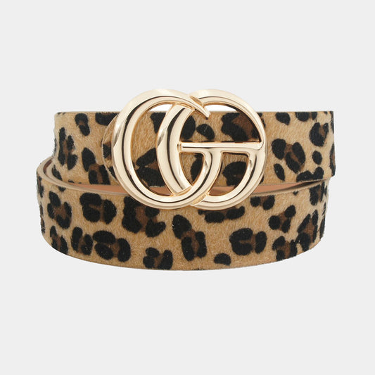 Leopard Double GG Belt