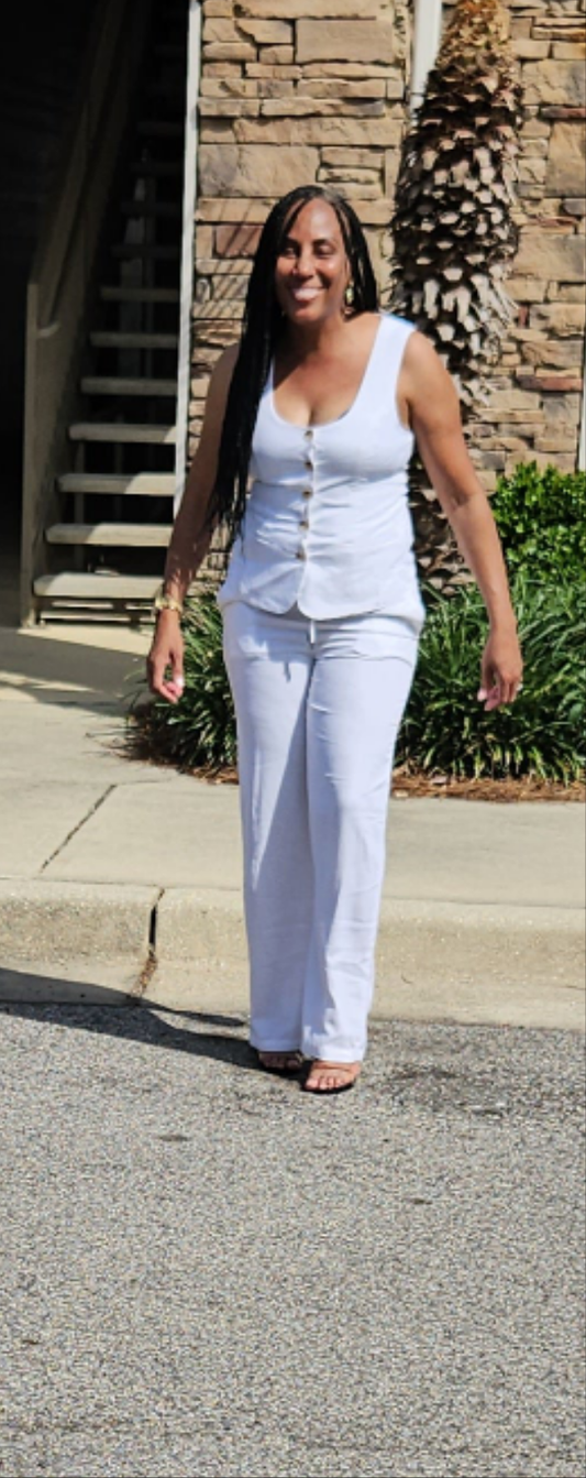 The White Linen Set
